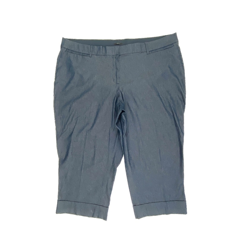 Lane Bryant The Lena Capri Women‎ 28 Dark Blue Cuffed Denim Jeans